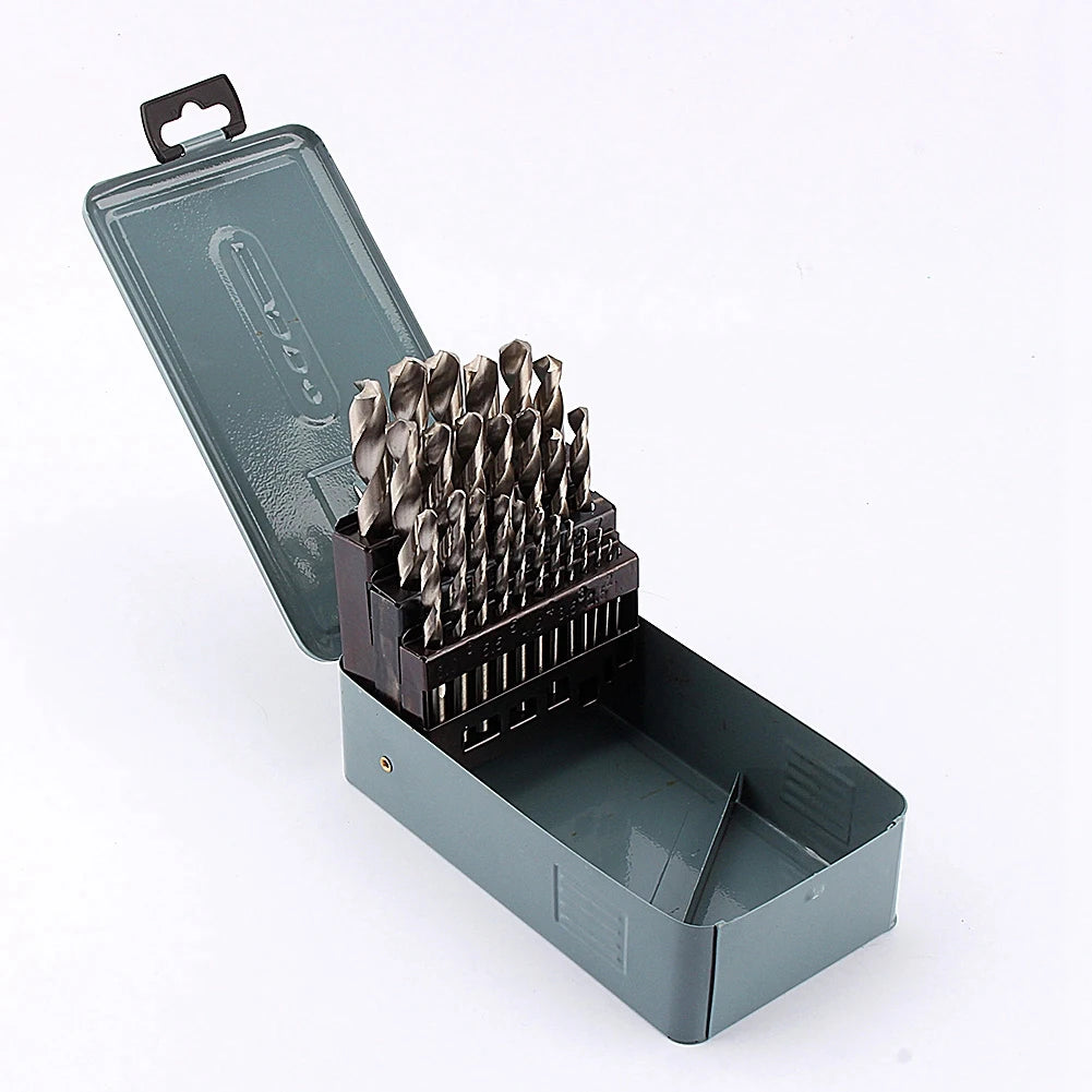25Pcs High-Quality Twist Drill Set HSS Metal Drill Bit Tool 1-13mm New Peaceful Pleasures Health and Wellness