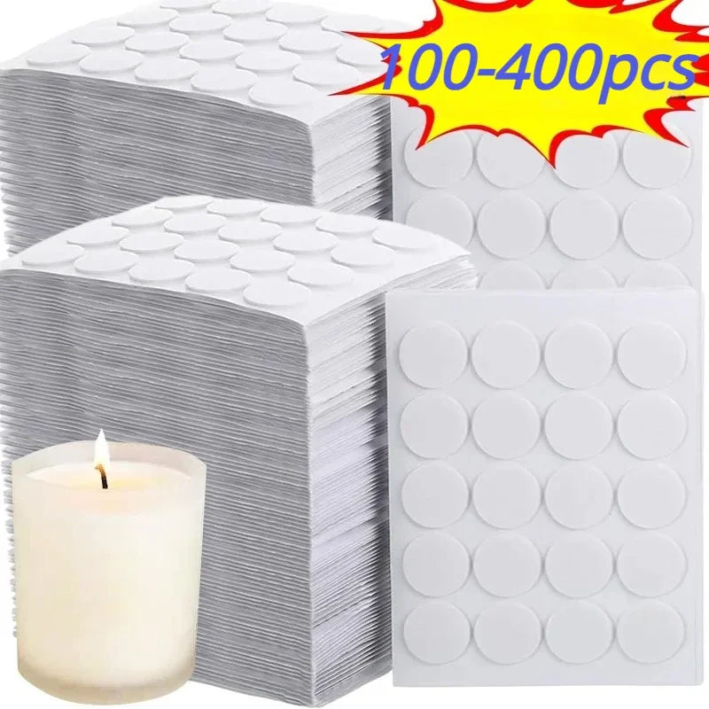 Candle Wick Stickers & Foam Pads | 100–400pcs Candle Making Kit