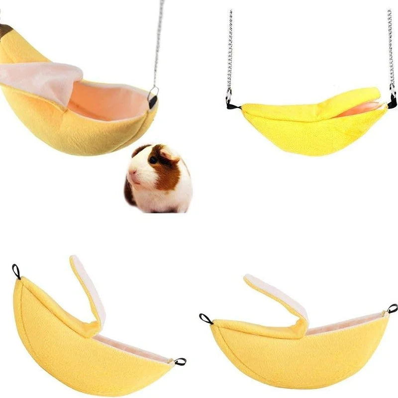 Banana Hammock Bed for Hamsters, Sugar Gliders & Small Pets