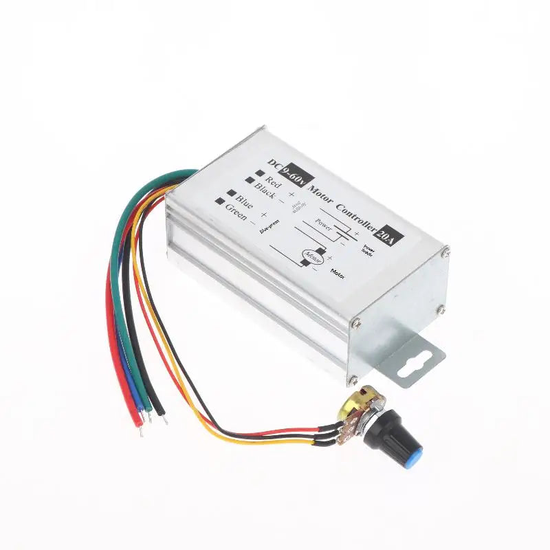 1Pcs DC 9V-60V 12V 24V 60V 20A Motor Pulse Width Modulator Regulator PWM Speed Regulator Stepless DC Motor Speed Controller Peaceful Pleasures Health and Wellness