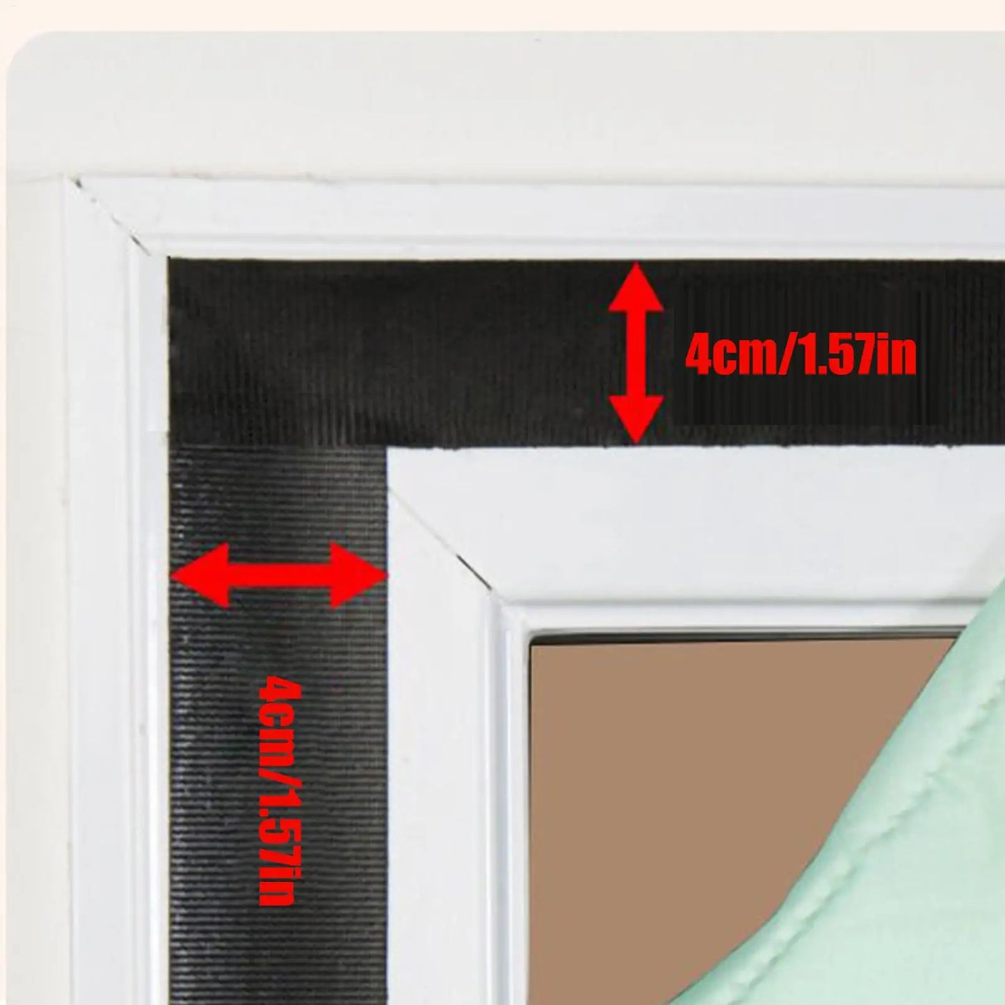 Insulated Magnetic Door Curtain – Thermal Windproof Blackout Cover