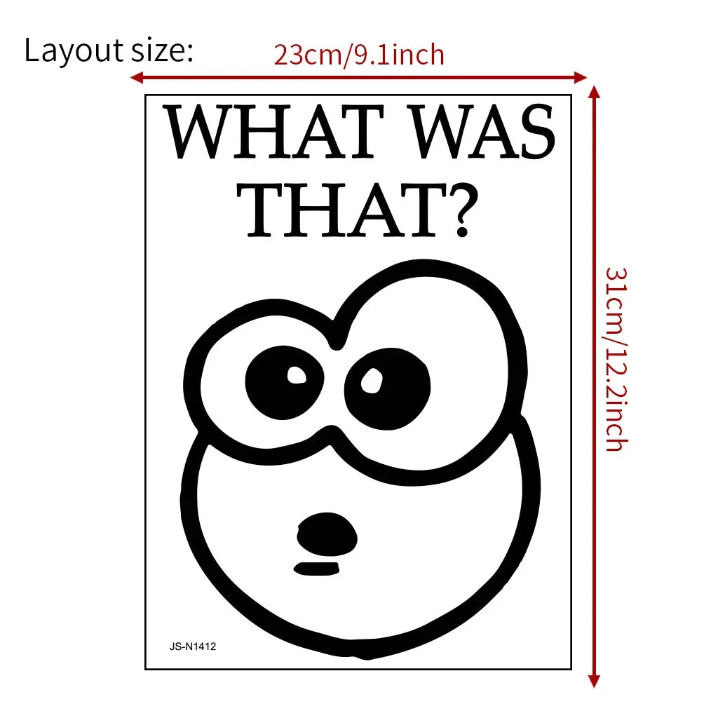 Funny Bathroom Toilet Sign Wall Stickers | Waterproof PVC Decals