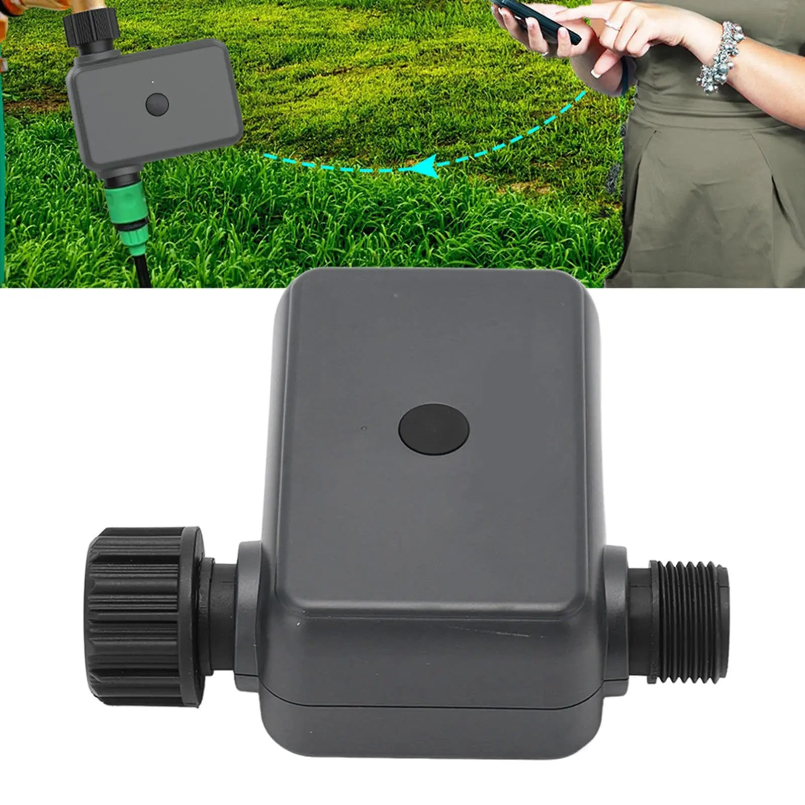 1PCS Rain Delay Programmable Automatic Irrigation Timer with Hub Required Smart Tuya Bluetooth Garden Water Timers Peaceful Pleasures Health and Wellness