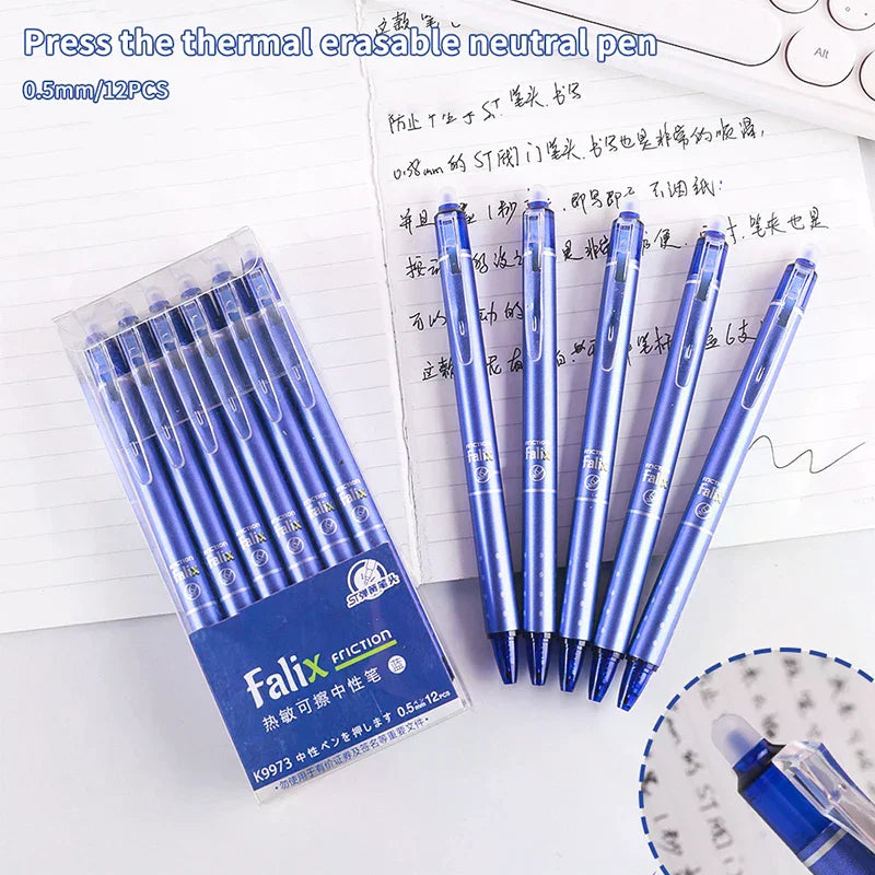 12-Pack 0.5mm Press Gel Pens – Smooth Writing School & Office