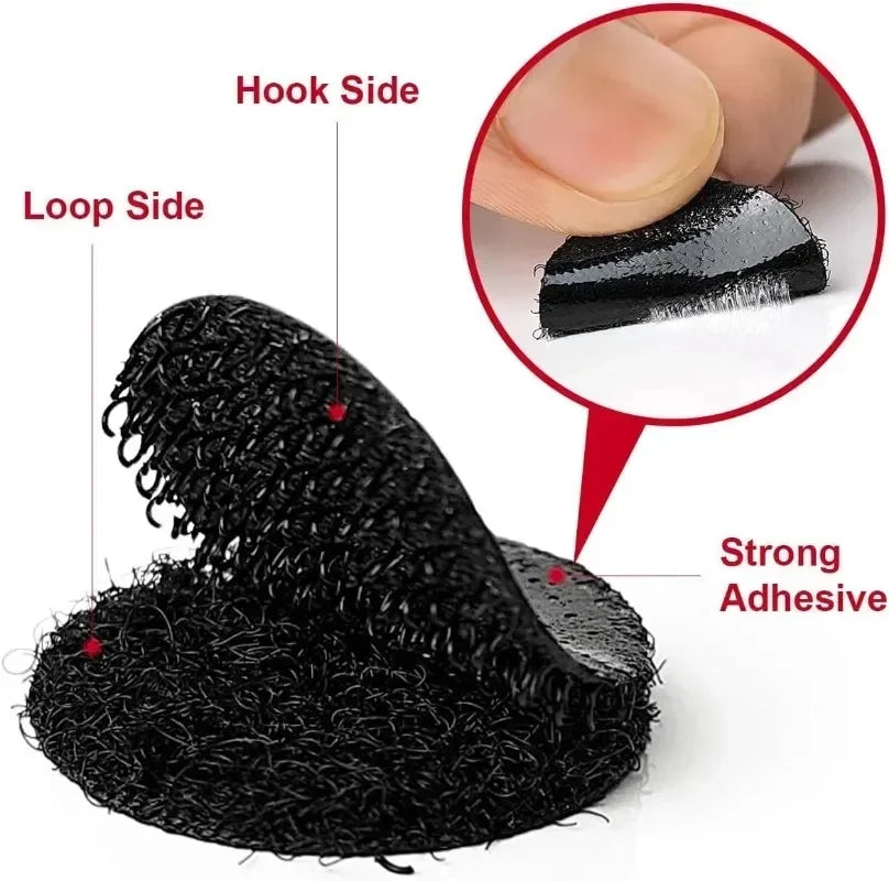 Wholesale Auto Adhesive Velcros Sewing Hook-and-loop Fastener Cable Organizer Self-adhesive Tape Attaches Double-sided Fixed DIY Peaceful Pleasures Health and Wellness