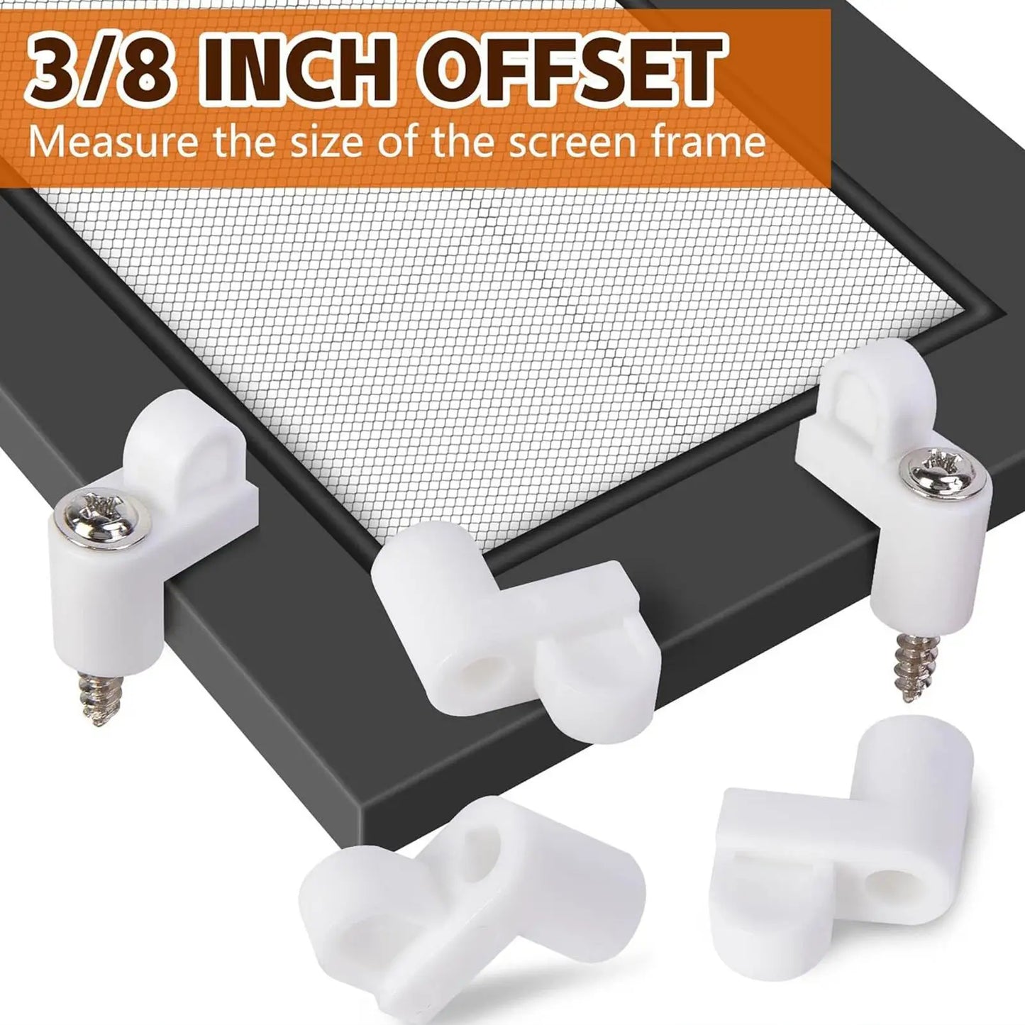 Screen Clips 12 Pieces Heavy Duty Secure Frame Fastener Storm Window Retainer Clips For Home Dorm Office Apartment Bedroom Peaceful Pleasures Health and Wellness
