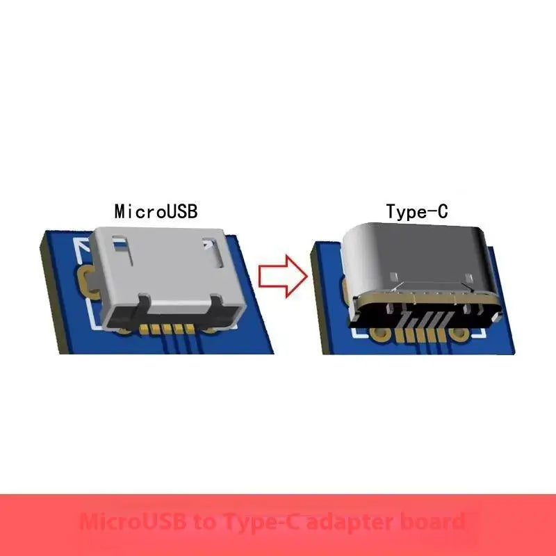 2-Pack USB Type-C Female 5-Pin SMD Socket PCB Solder Connector