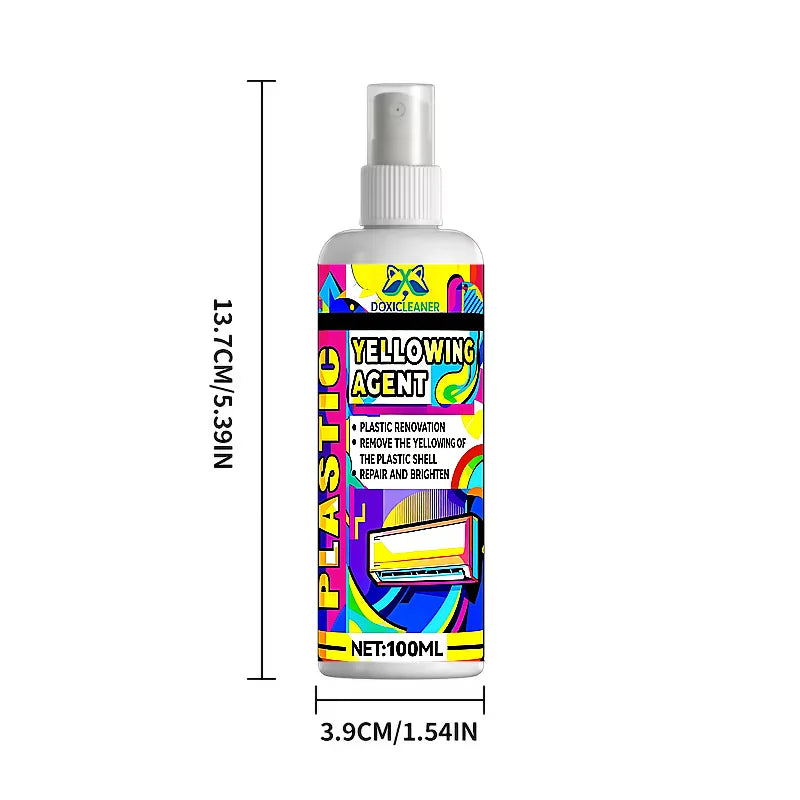 Plastic Restoration Spray – Remove Yellowing & Restore Shine