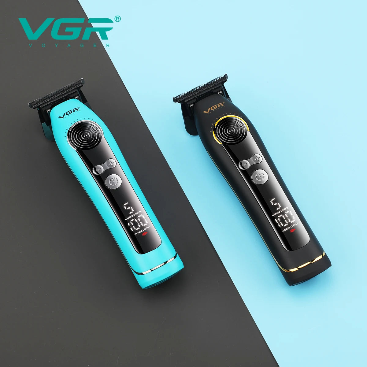 VGR electric hair clipper with 9000 RPM for men, LCD digital display hair salon, household oil head carving hair trimmer V-299 Peaceful Pleasures Health and Wellness