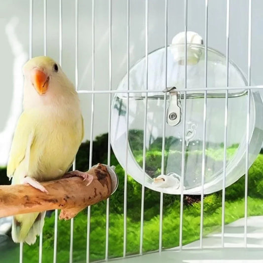 330ml Hangable Bird Water Bottle – Leak-Proof Transparent Feeder Bird Water Feeder Peaceful Pleasures Health and Wellness