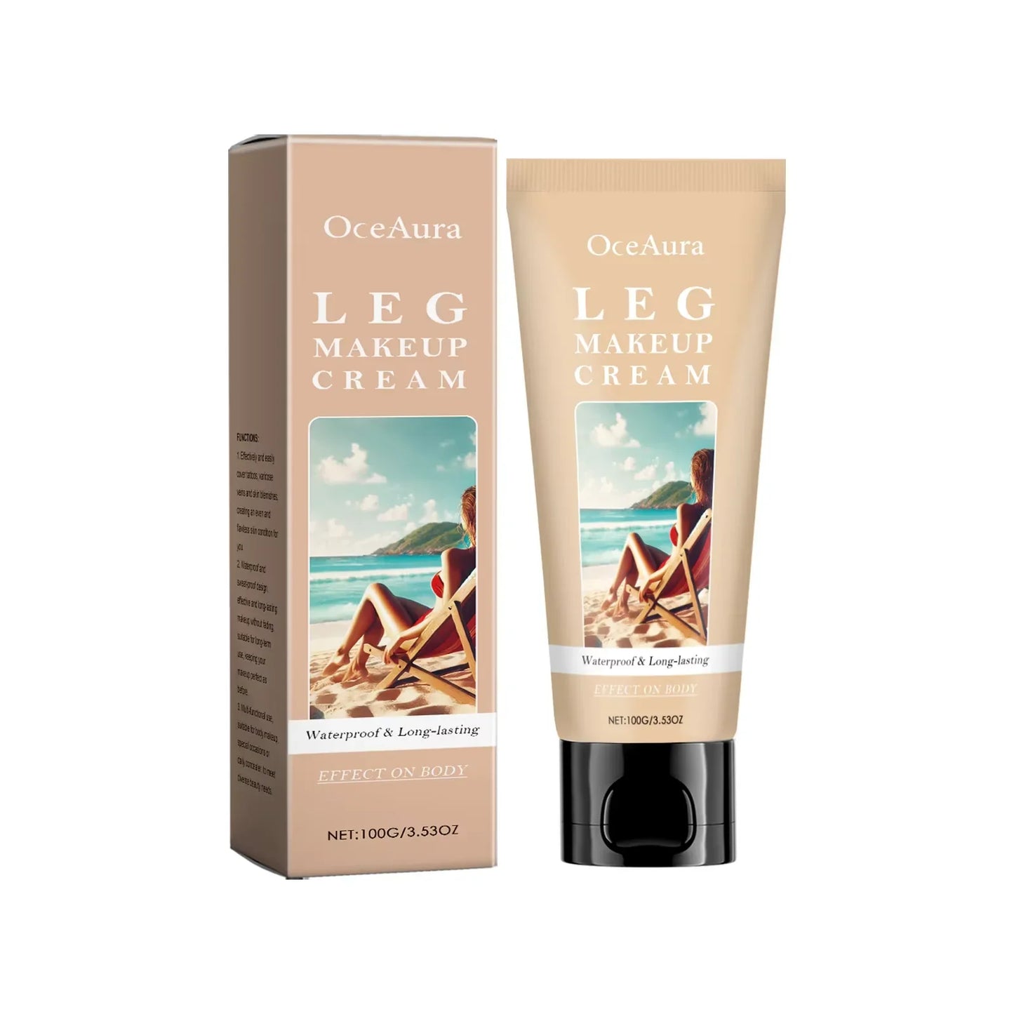 OceAura Body Foundation Lotion | Waterproof Bronze Tan 100ml