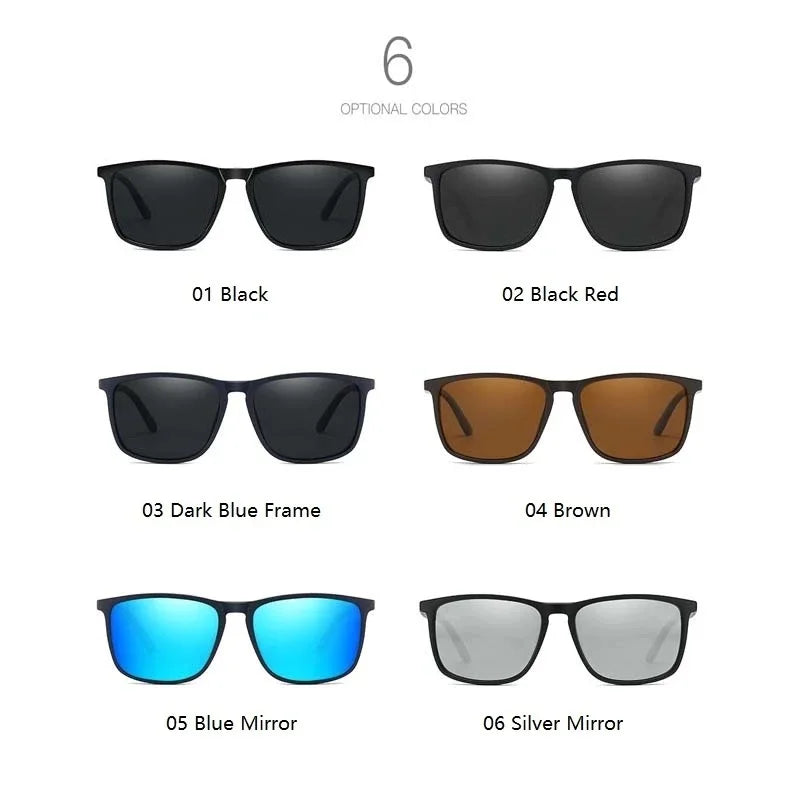 Luxury Square Vintage Polarized Cycling Sunglasses Men Women Fashion Travel Driving Fishing Sun Glasses Male Eyewear UV400 Peaceful Pleasures Health and Wellness