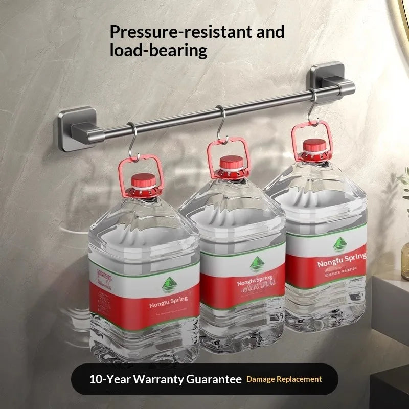 Hot Bathroom Hand Towel Rack Towel Holder Wall Mount No Drill Mount 30/40/50cm Towel Bar Plastic ABS Single Bar 2 Tier Apartment Peaceful Pleasures Health and Wellness