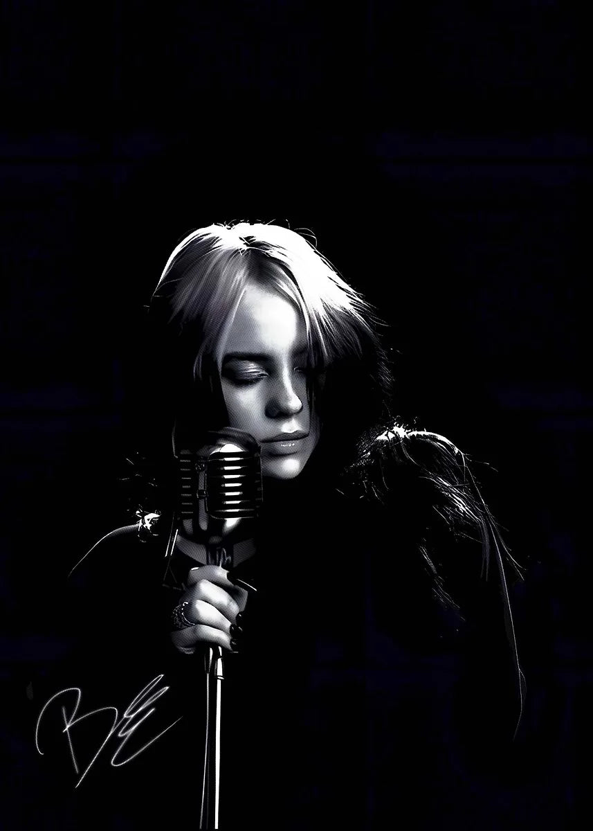Hot High Burning Singer B-Billies Series Poster Print Canvas Art Picture Home For Living Room Wall Decor Gift Frameless Painting Peaceful Pleasures Health and Wellness