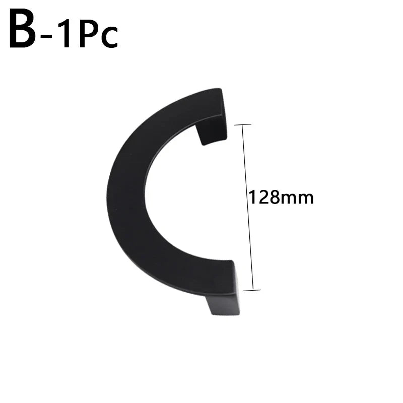 Modern Semi-Circular Zinc Alloy Cabinet Drawer Pull Handle