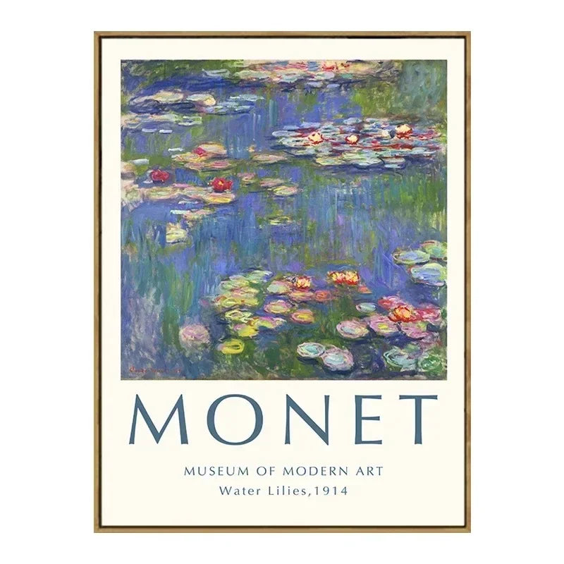 Vintage Van Gogh Monet Picasso Canvas Wall Art Print | Unframed
