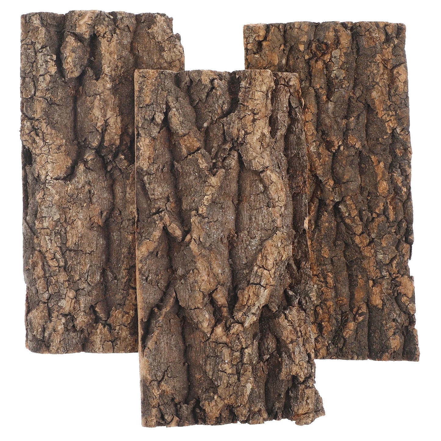 3pcs Tree Bark Decor Natural Cork Background For Aquarium Reptile Tank Desktop Decor Fish Tank Accessories Home Aquarium Barks Peaceful Pleasures Health and Wellness Default Title