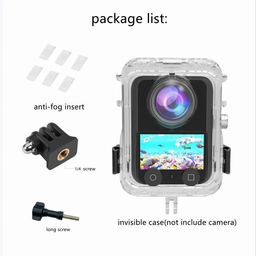 40M Waterproof Dive Case for DJI Osmo 360 Invisible Housing