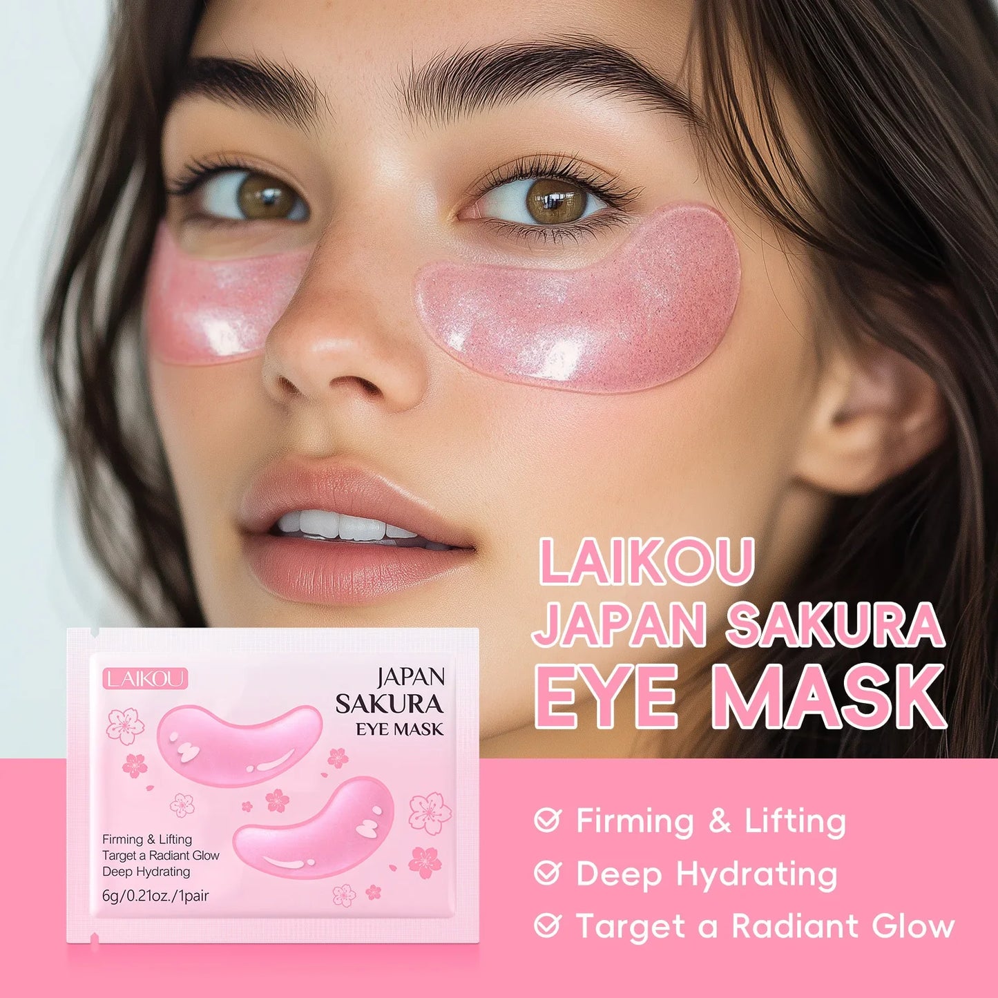 LAIKOU Sakura, Milk & 24K Gold Eye Patches – Dark Circles