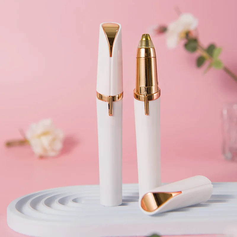 Electric Eyebrow Trimming Tool For Beginners Automatic Electric Eyebrow Trimmer Nose Hair Shaving Brush Scraper 1pc Peaceful Pleasures Health and Wellness
