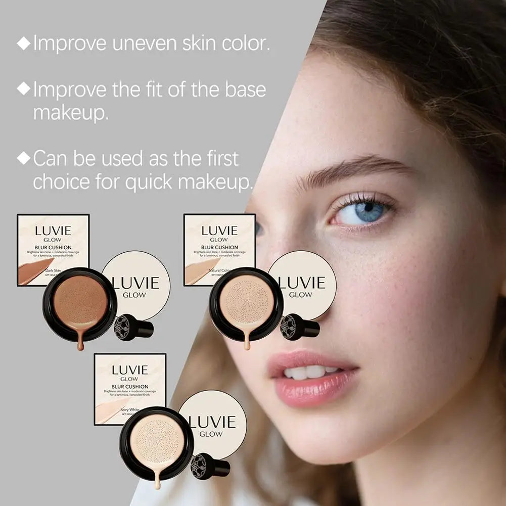 Face Foundation Concealer Cushion Lightweight Long-lasting Hydration Excellent Coverage Portable Cushion Cosmetic Korea Make up Peaceful Pleasures Health and Wellness