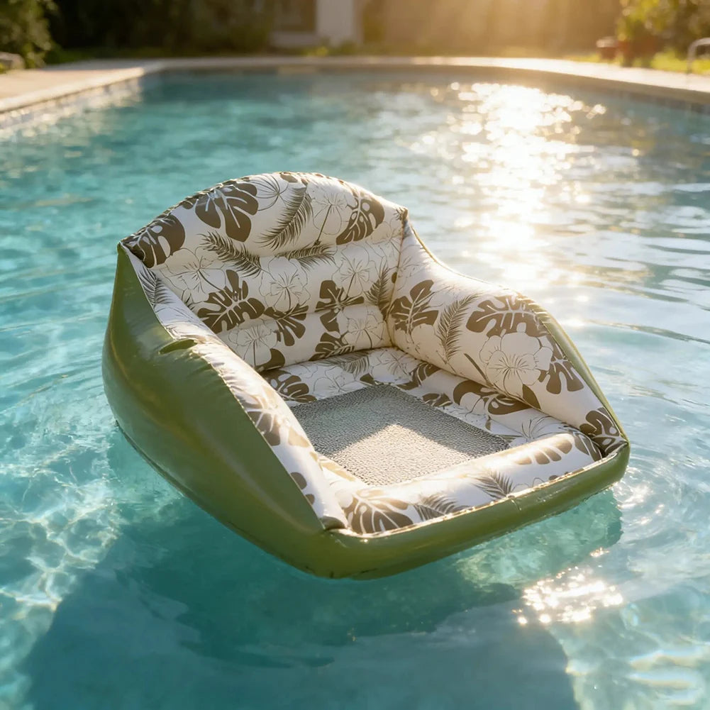 Inflatable Chair,Beach Chair,Adults Inflatable Pool Sofa Built-In Cup Holders,For Summer Beach Vacation/Backyard Swimming Pool Peaceful Pleasures Health and Wellness