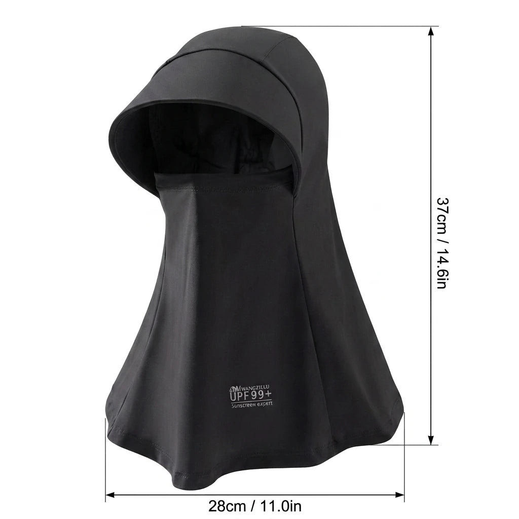 Ice Silk Sun-Protection Mask Full Face-Cover Cap UV-Protection Cycling Headwear Peaceful Pleasures Health and Wellness