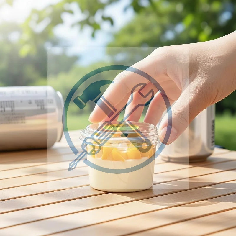 50-Pack 150ml Clear Disposable Dessert Cups with Lids