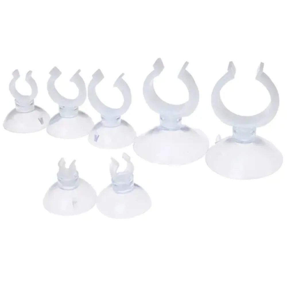 10-Pack Aquarium Suction Cups with Hook & Hose Clamp | Fish Tank