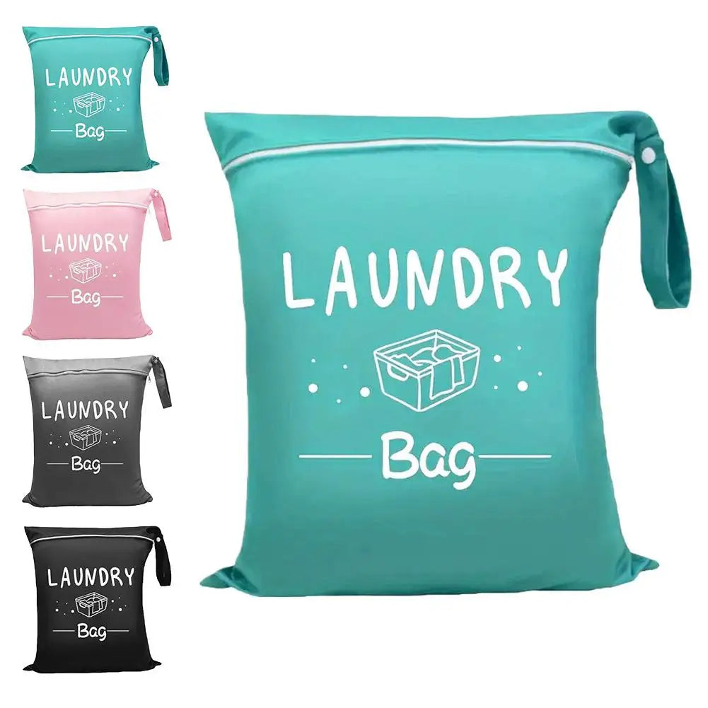 Travel Laundry Bag – Waterproof Zipper Dirty Clothes Organizer