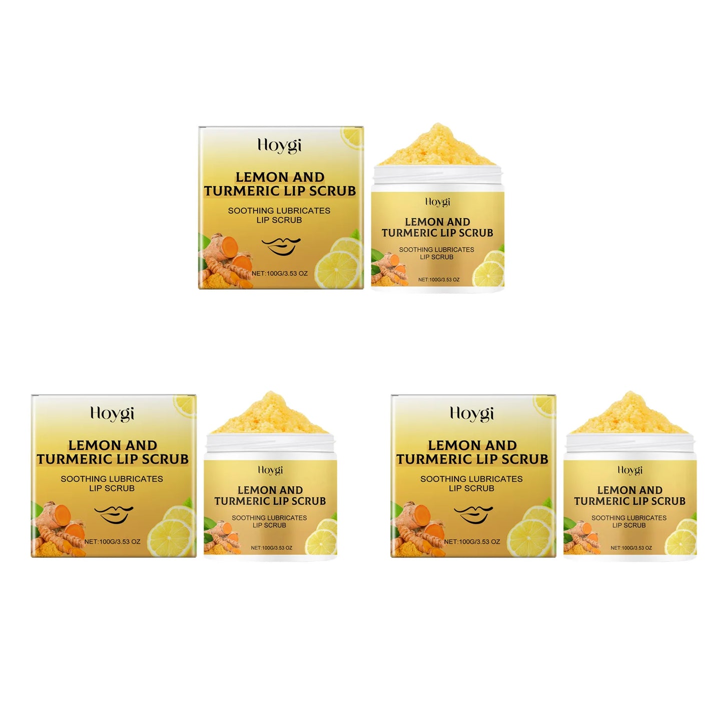 Turmeric Lemon Lip Scrub – Exfoliating & Moisturizing Balm