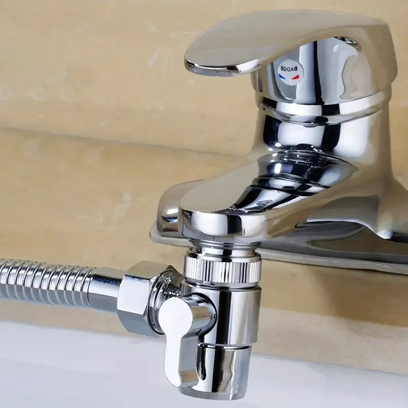 3-Way Faucet Diverter | Zinc Alloy, Silver Finish – YANKE