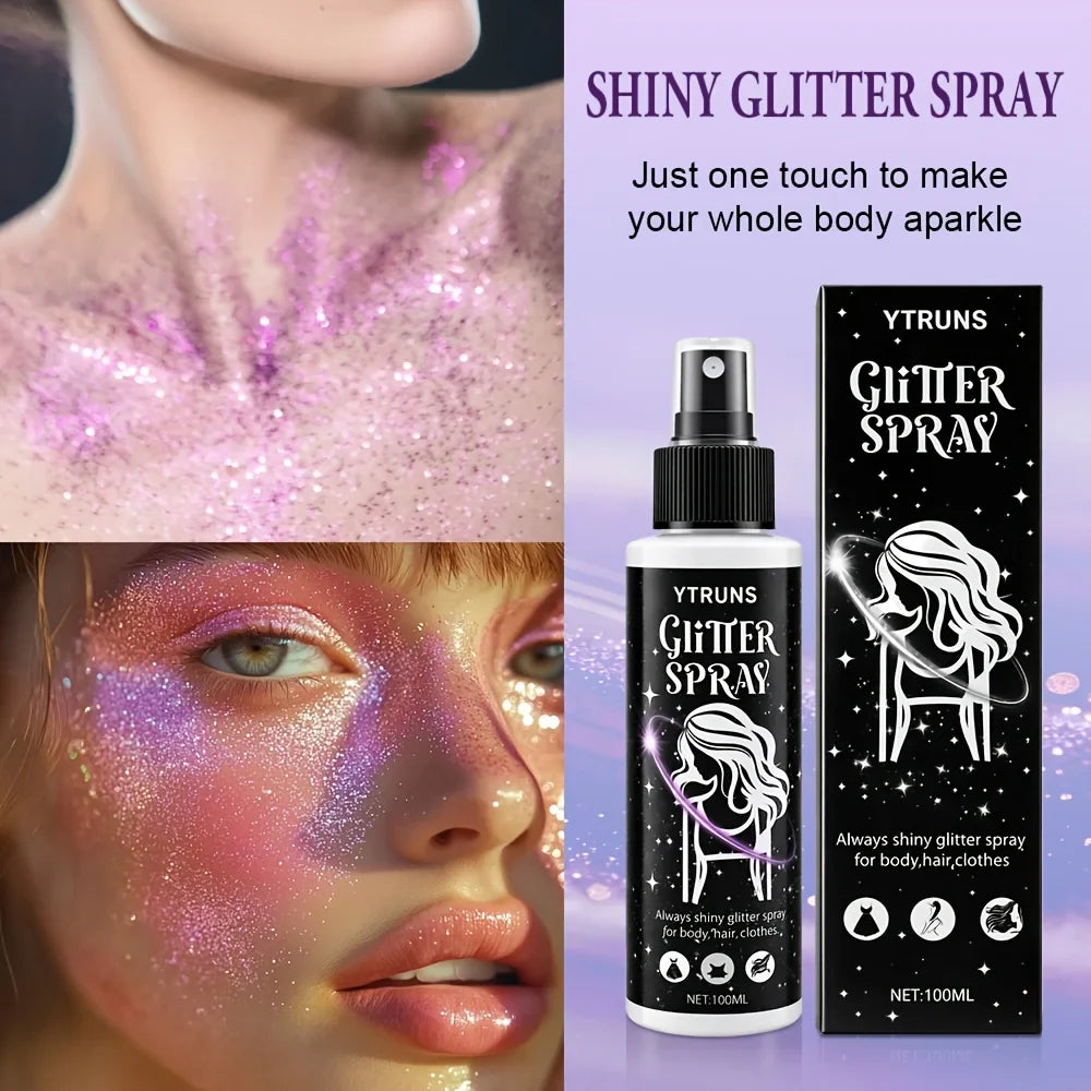Body Glitter Spray – Shimmer Mist for Hair, Face & Body | 5 Colors