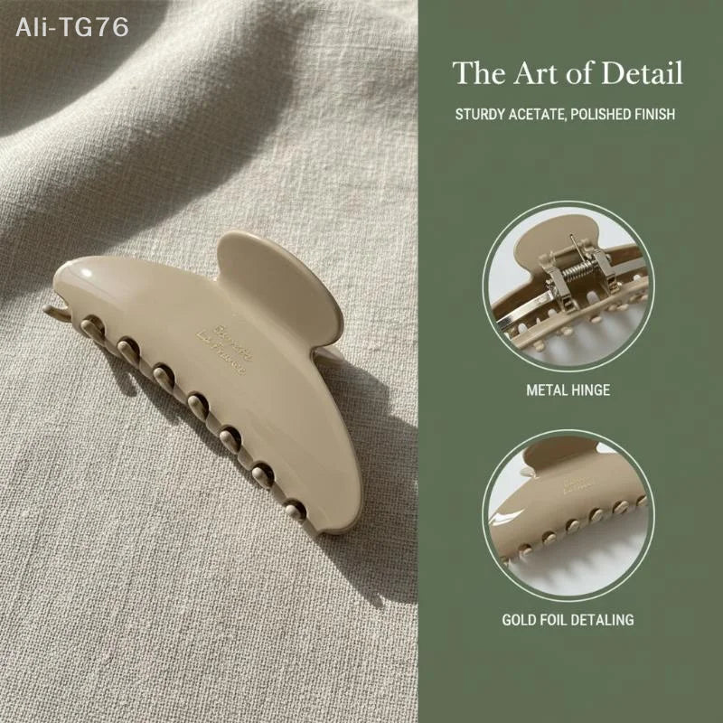 Large Crab Hair Clip – Retro Korean Acetate Hair Claw