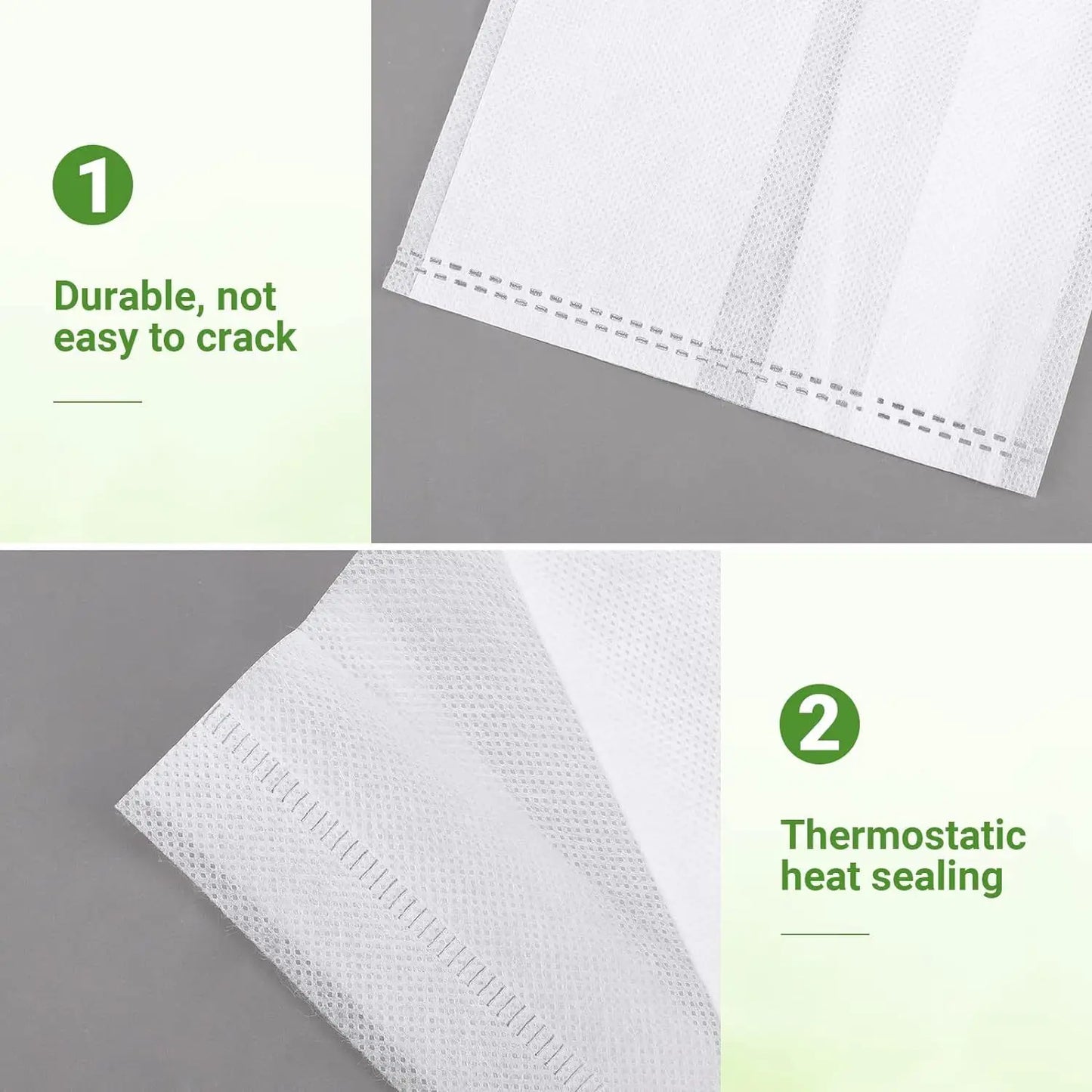 100-Pack Biodegradable Nursery Grow Bags | Non-Woven Fabric Pots