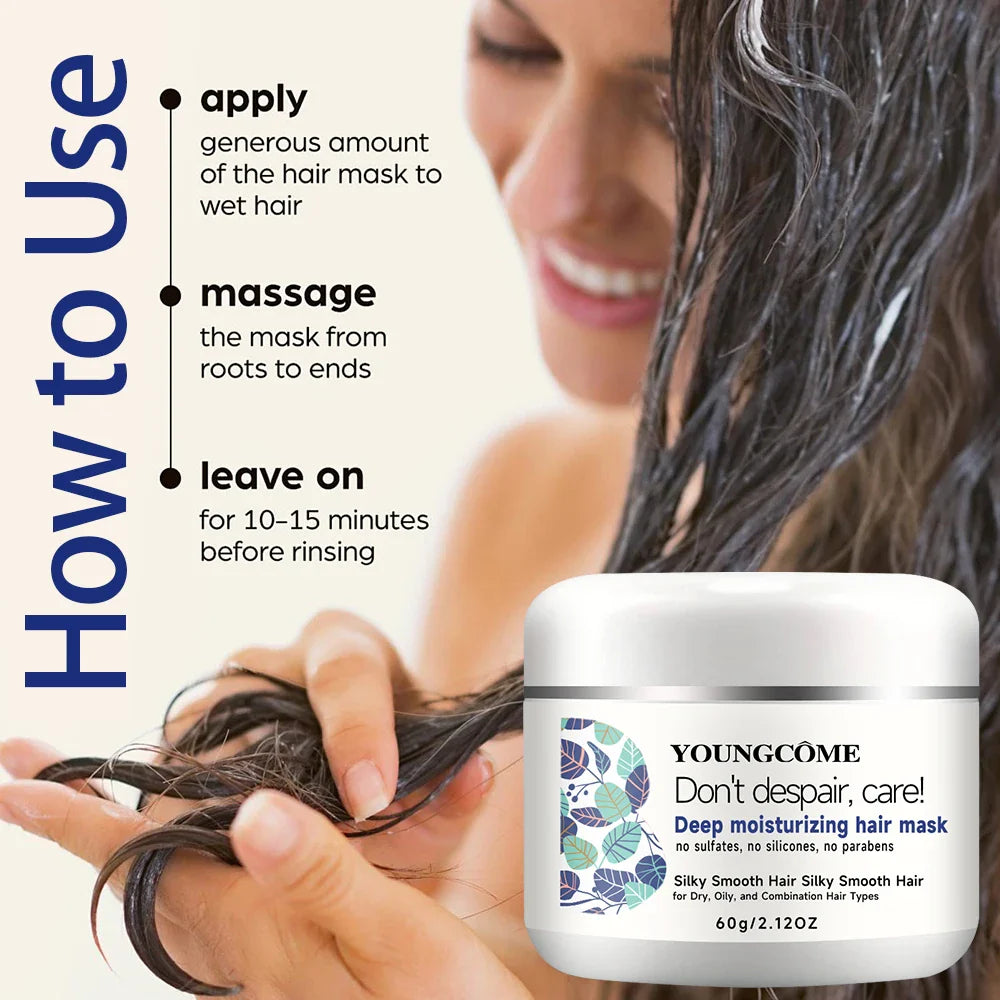 YOUNGCOME Keratin Hair Mask – UV Protection, Sulfate-Free
