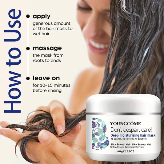 YOUNGCOME Keratin Hair Mask – UV Protection, Sulfate-Free Keratin Hair Mask Oasis Select