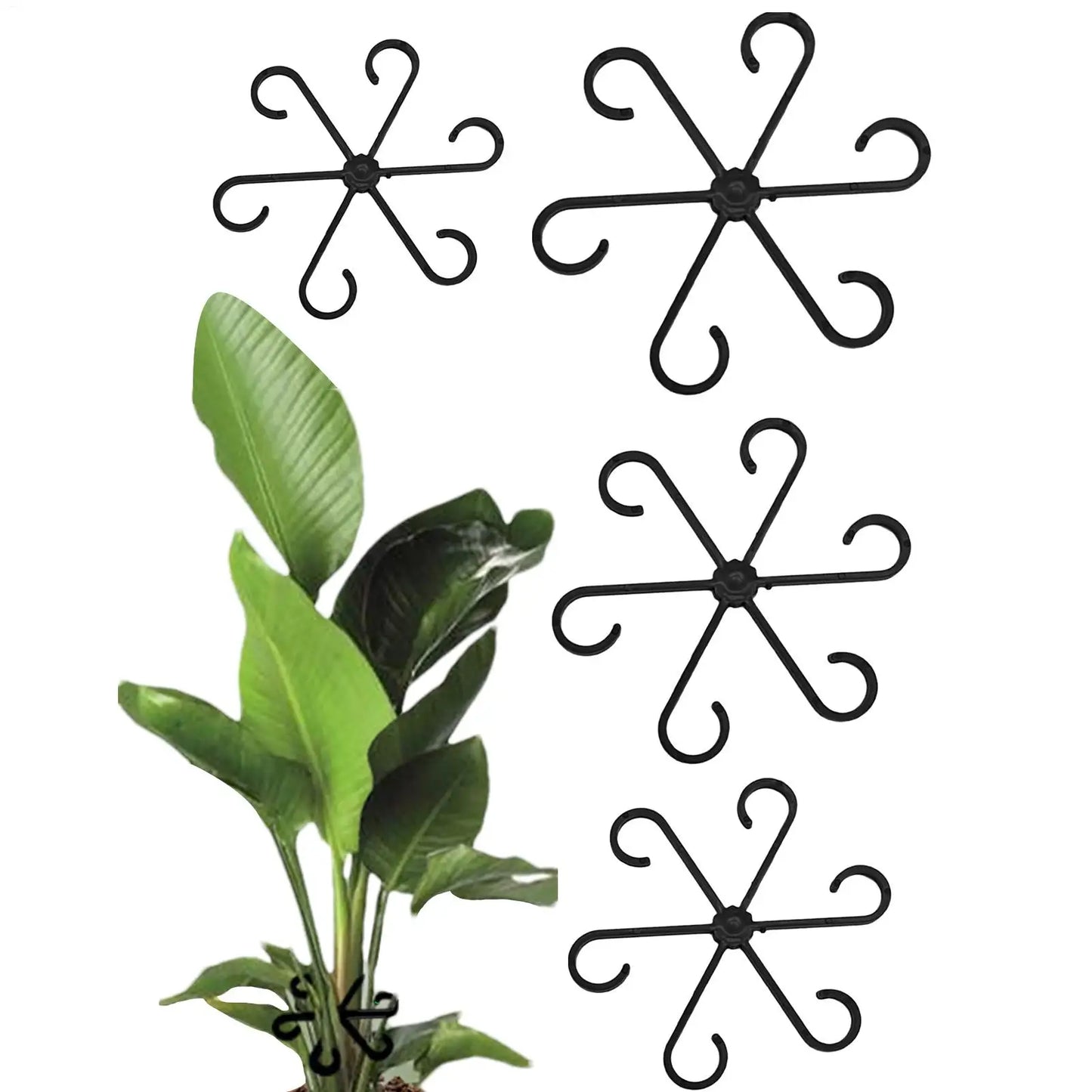 4-Pack Plant Stem Support Rings | Climbing Plant Fixator