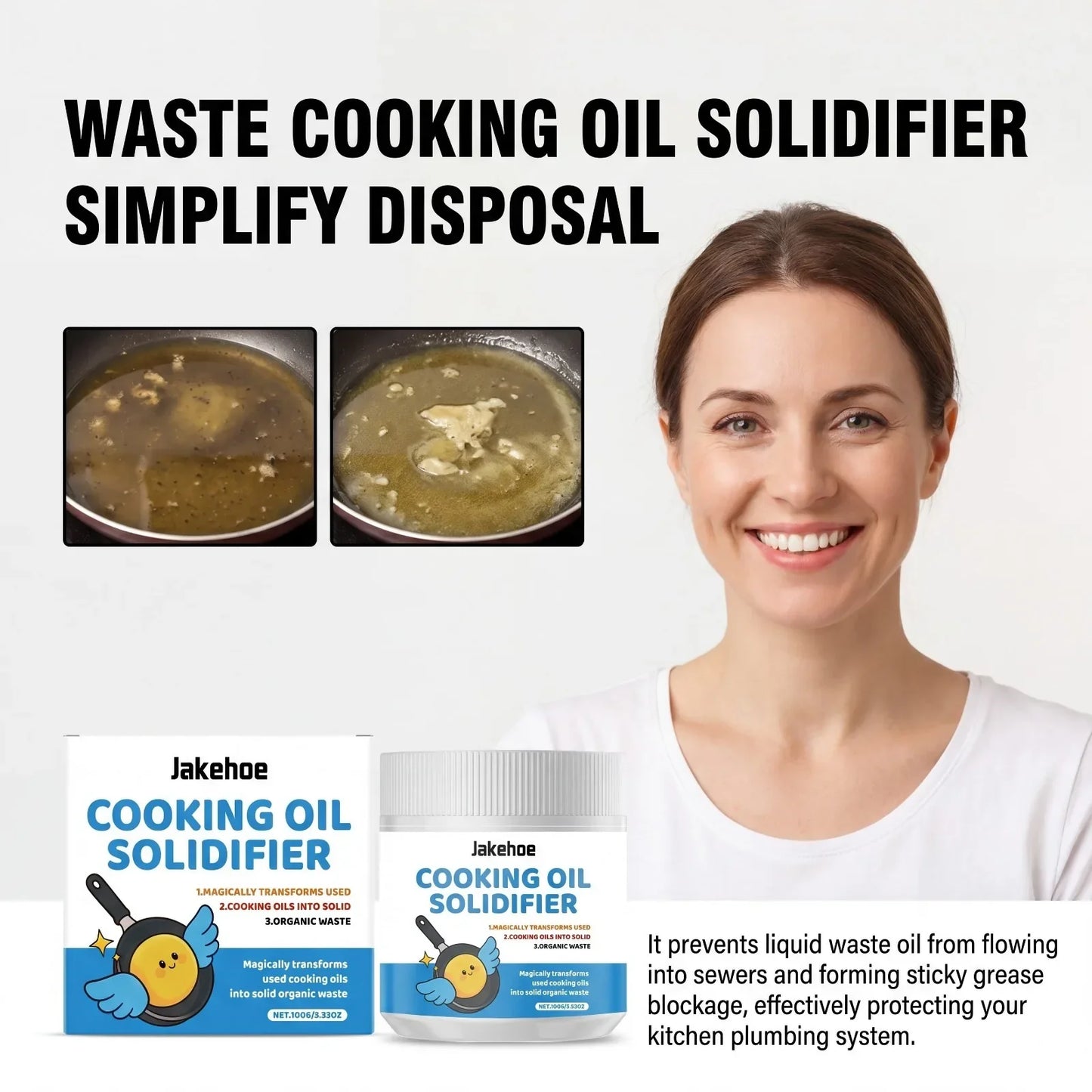 Cooking Oil Solidifier Powder | Eco Grease Disposal Solution