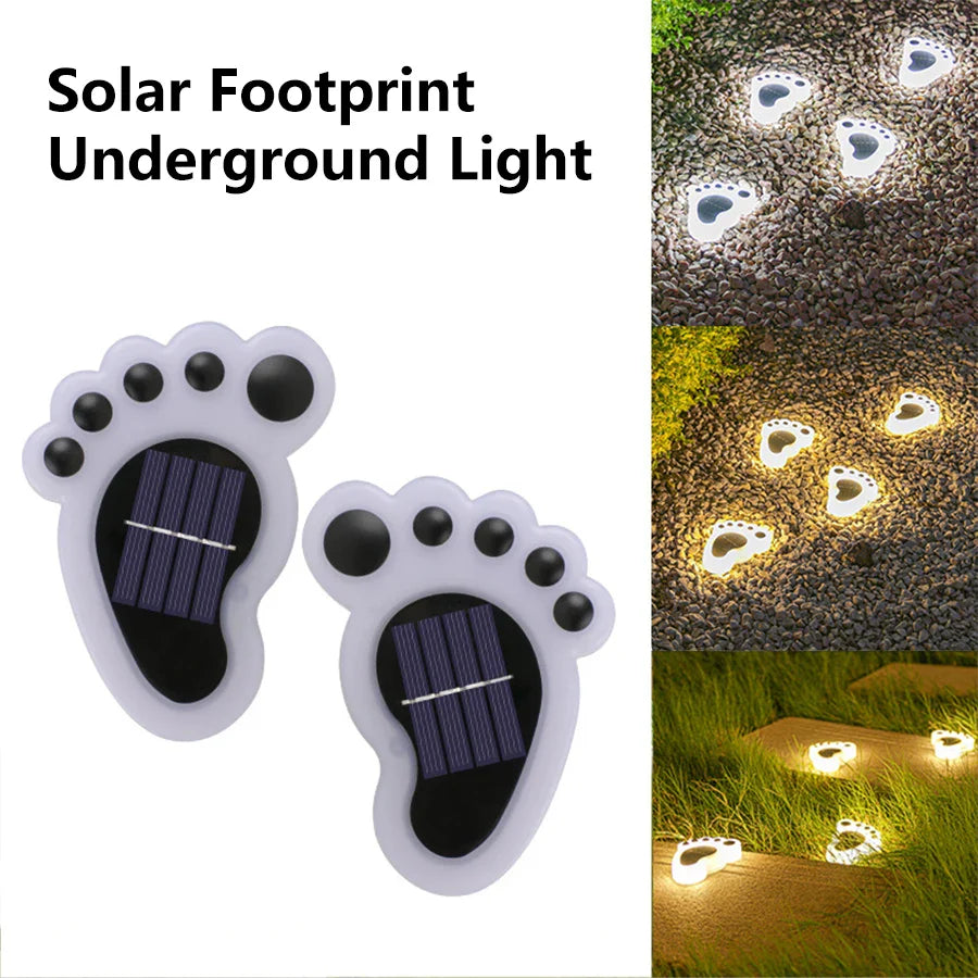 2-Pack Solar LED Garden Path Lights – IP65 Waterproof, Auto On/Off