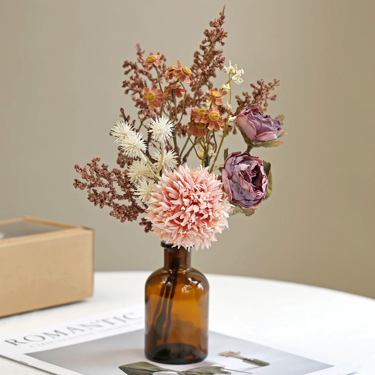 Artificial Silk Peony Bouquet for Wedding, Home & Party Decor