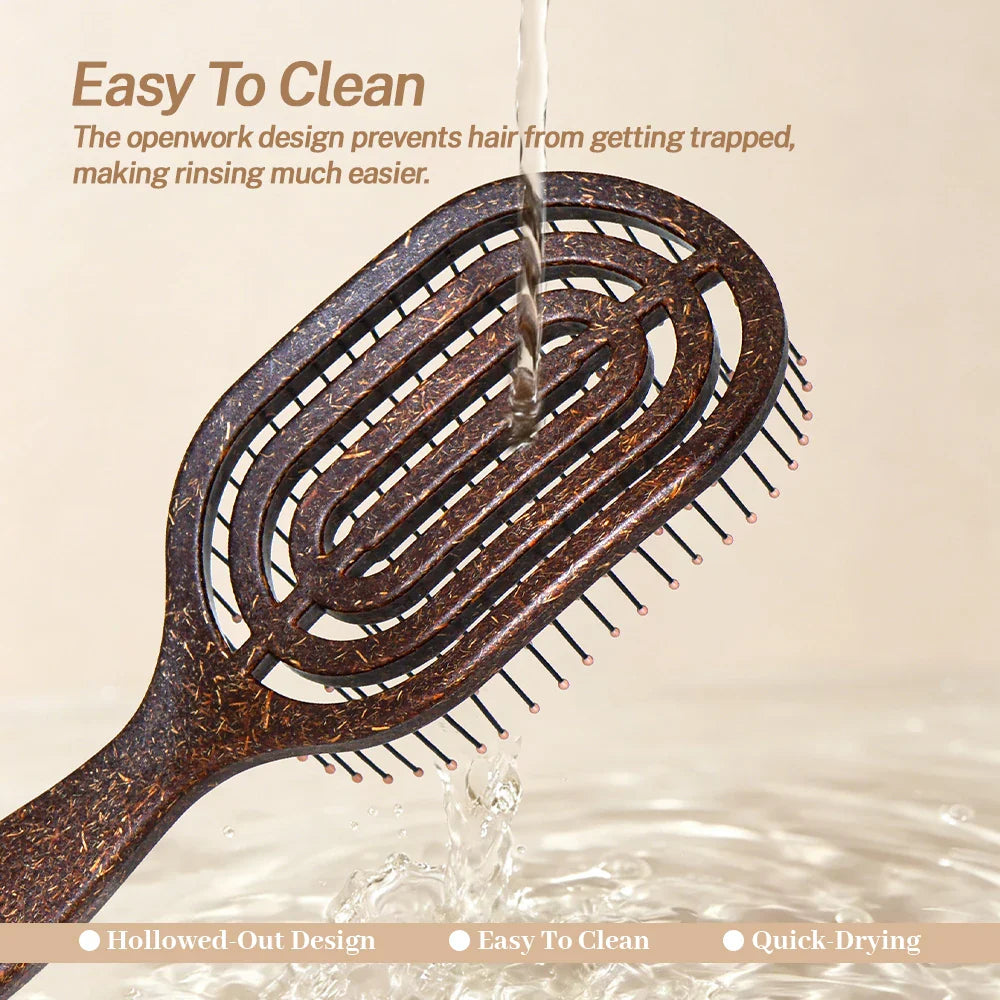 Hollow Detangling Hair Brush – Anti-Static Scalp Massage Comb