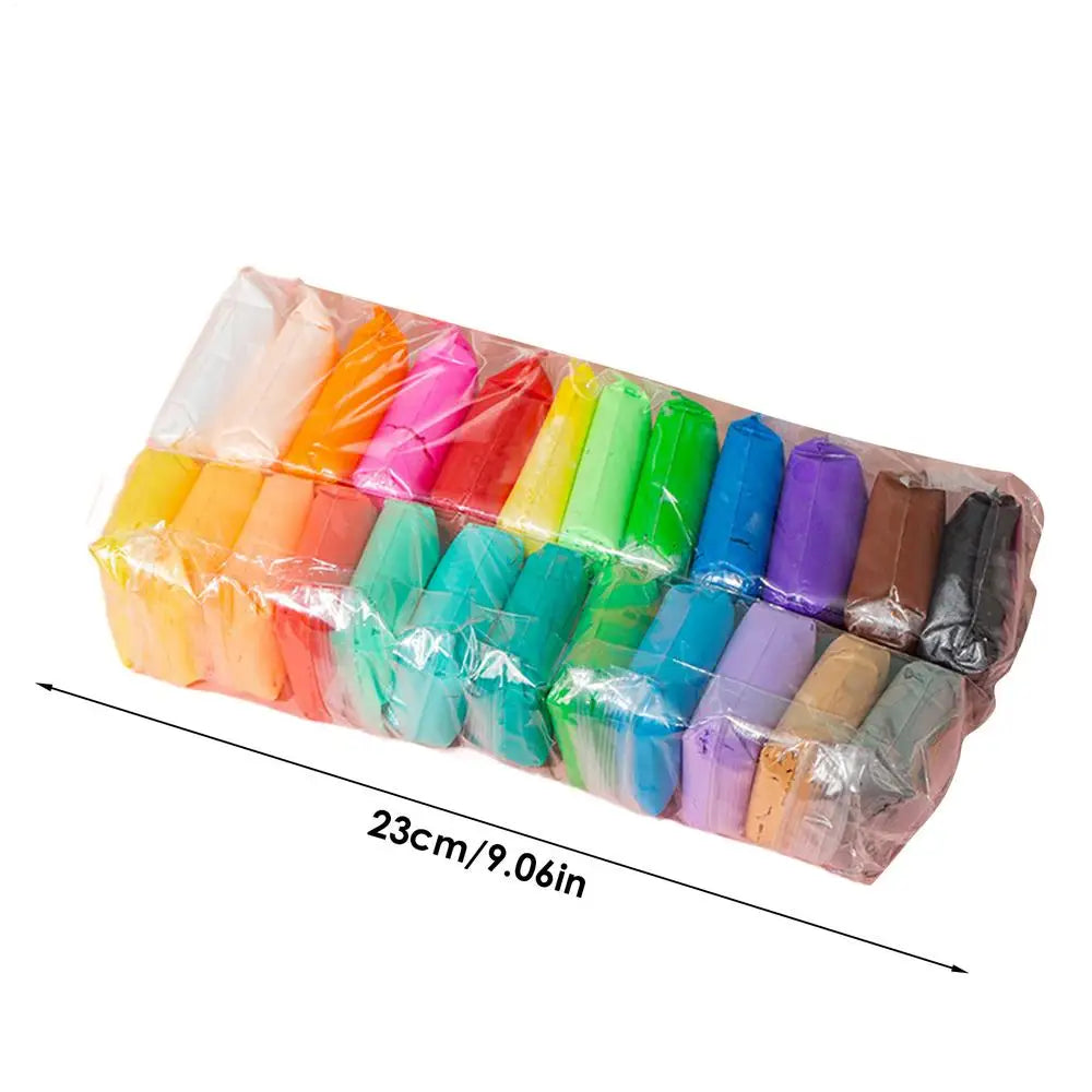 Air Dry Clay Kit 12/24/36 Colors – Kids Craft Modeling Set