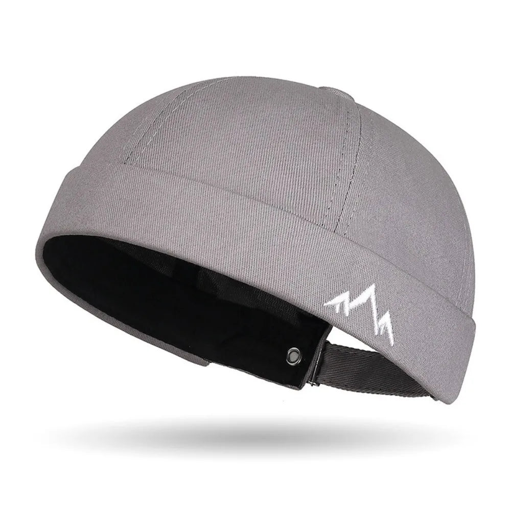 Retro Brimless Beanie Hat | Unisex Docker Cap Adjustable