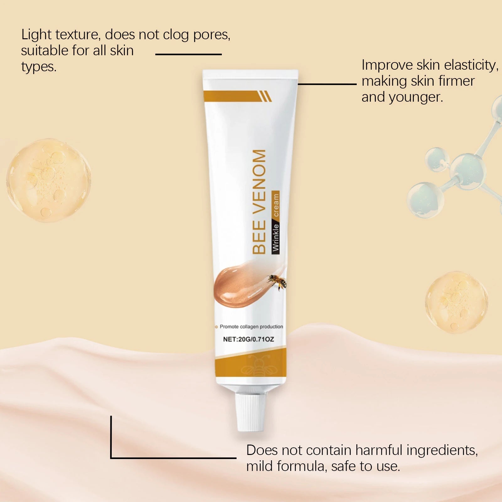 Bee Venom Anti-Aging Cream – Firm, Lift & Reduce Wrinkles Peaceful Pleasures Health and Wellness