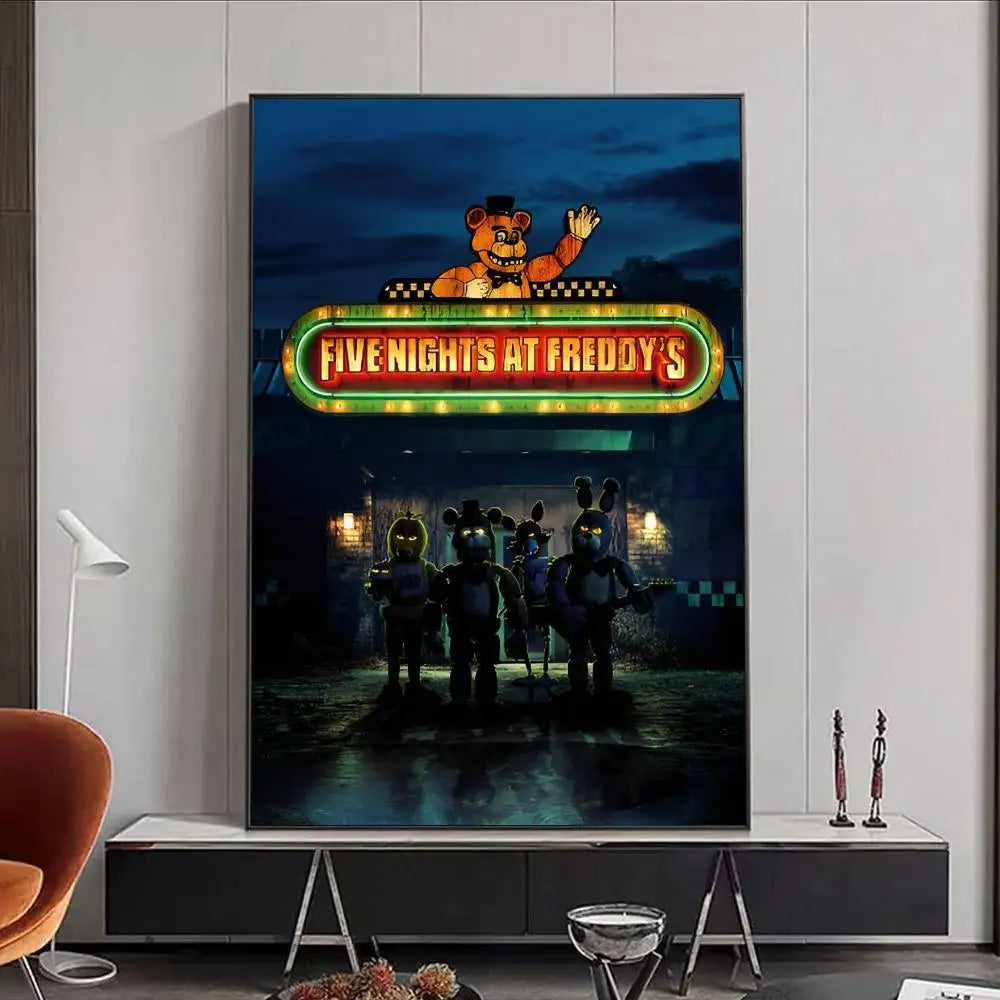 FNAF Five Nights at Freddy's Ultimate Group Poster | Waterproof Wall Art Poster Peaceful Pleasures Health and Wellness z10 15X20cmNoframe