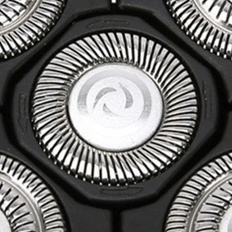 Men's Rotary Razor Replacement Heads | Multi-Blade Stainless Steel