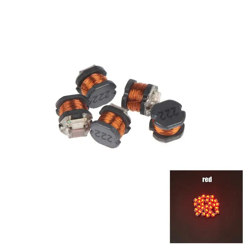 TYPE-C 5V Inductive Wireless Power Transmitter With LED Receiver Coil For DIY Model Small Home Lighting Solutions Peaceful Pleasures Health and Wellness Red 5Pcs