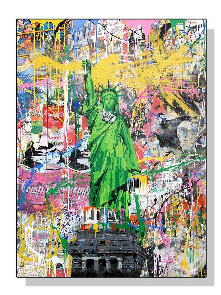 Banksy Graffiti Pop Art Canvas Wall Print | Street Art Poster