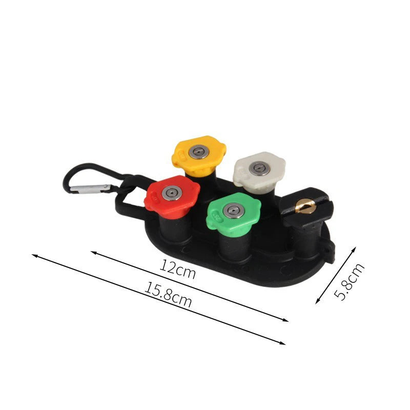 Pressure Washer Nozzle Tips Set – 5/7 Tips & Holder, 1/4" Quick Connect